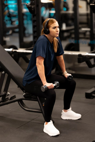 Active loose fit T-shirt - Navy