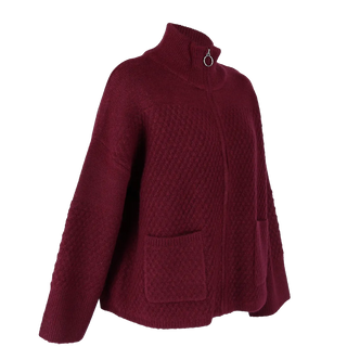 Katinka strikket cardigan - Burgunder