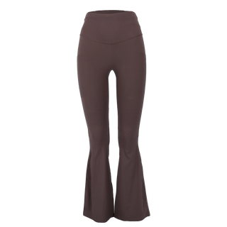 Careless Active flared tights m/3 lommer u/s - Chocolate brown