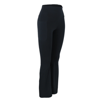 Careless Active flared tights m/3 lommer u/s - Svart