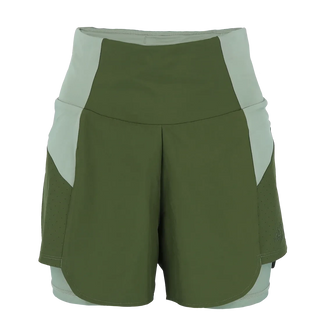 Careless Active Lady Running Shorts - Green / Light green