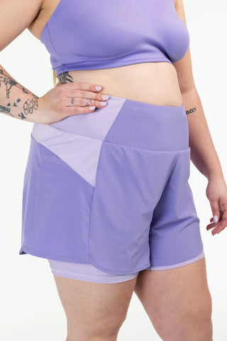 Careless Active Lady Running Shorts - Paisley Purple / Lilac Breeze