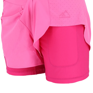 Careless Active Lady Running Shorts - Shocking Pink / Pink Peacock