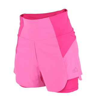 Careless Active Lady Running Shorts - Shocking Pink / Pink Peacock