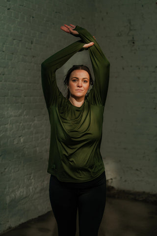 Careless Active loose fit long sleeve - Dark green