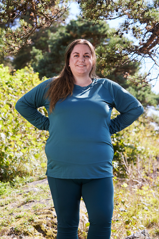 Careless Active loose fit long sleeve - Mallard Green