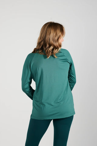 Careless Active loose fit long sleeve - Mallard Green