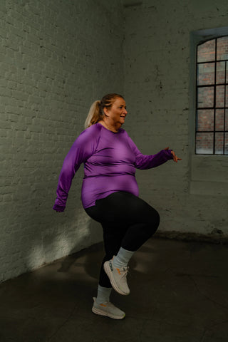 Careless Active loose fit long sleeve - Violet