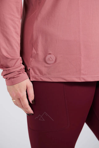 Careless Active loose fit long sleeve - Withered Rose