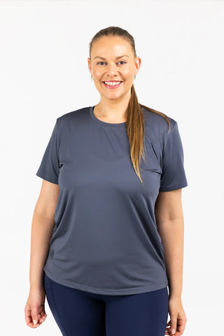 Careless Active loose fit t-shirt - Blågrå