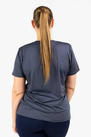 Careless Active loose fit t-shirt - Blågrå