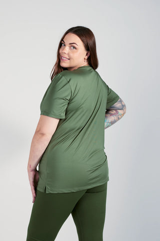 Careless Active loose fit t-shirt - Bronze Green