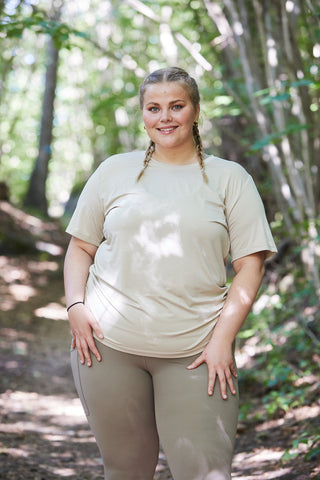 Careless Active loose fit t-shirt - Oxford Tan