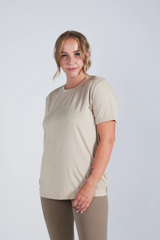 Careless Active loose fit t-shirt - Oxford Tan