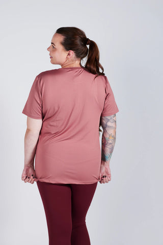 Careless Active loose fit t-shirt - Withered Rose