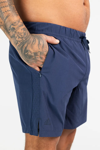 Careless Active Man Running Shorts - Mørk blå / grå