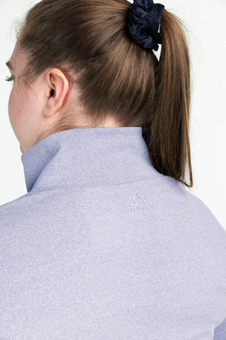 Careless Active melert half-zip dame - Lilla