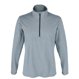 Careless Active melert half-zip mann - Grå