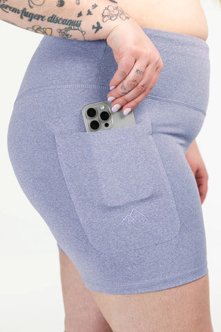 Careless Active melert shorts - Lilla
