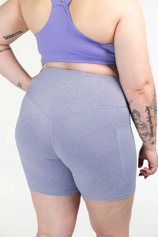 Careless Active melert shorts - Lilla