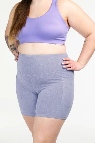 Careless Active melert shorts - Lilla