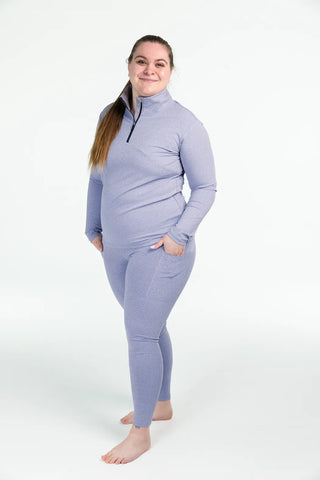 Careless Active melert tights - Lilla