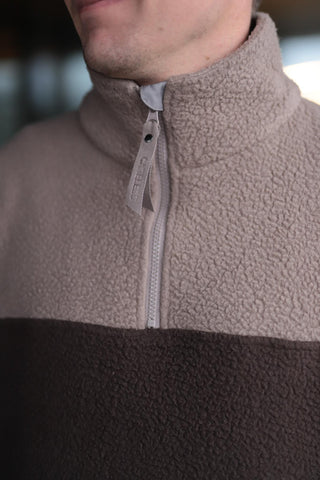 Careless Active pile fleece mann - Brun