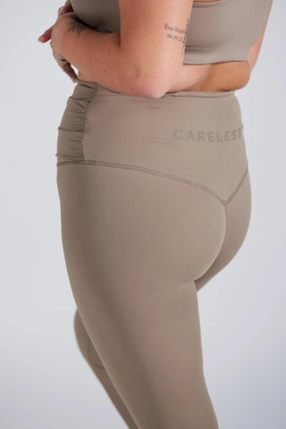Careless Active scrunch shape tights - Leafless Tree