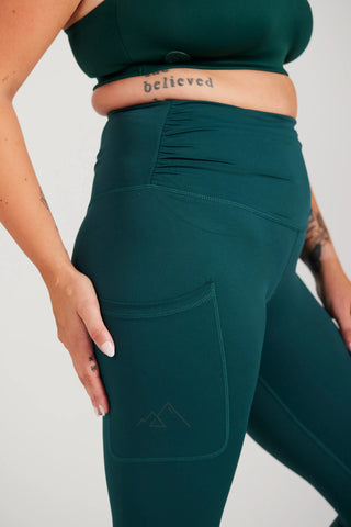 Careless Active scrunch shape tights - Ponderosa Pine