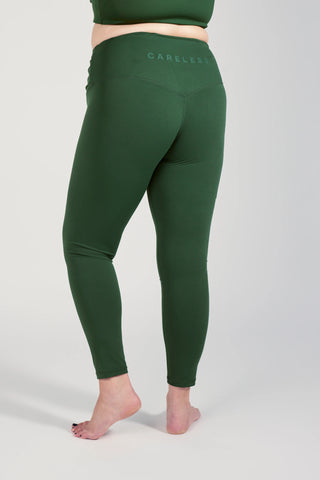 Careless Active scrunch shape tights - Rifle Green