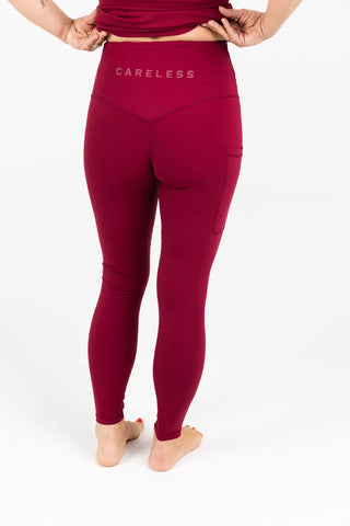 Careless Active shape tights - Bringebærrosa