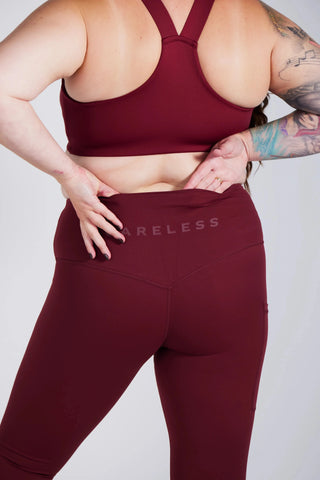 Careless Active shape tights - Cabernet
