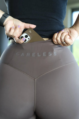 Careless Active shape tights - Chocolate Brown