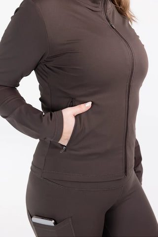 Careless Active soft jacket - Brun