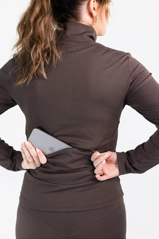 Careless Active soft jacket - Brun