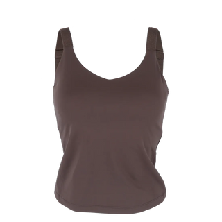 Careless Active soft singlet w/bra - Brun