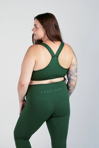 Careless Active sports bra - Rifle Green