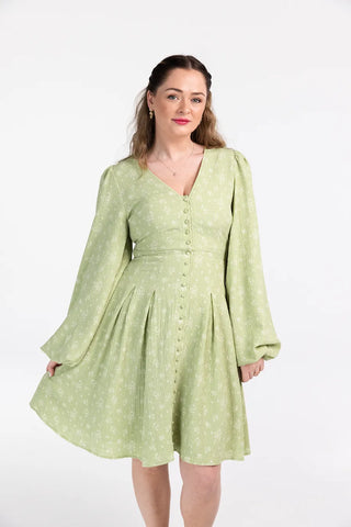 Careless Alba kjole - Grønn