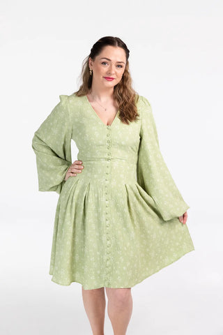 Careless Alba kjole - Grønn