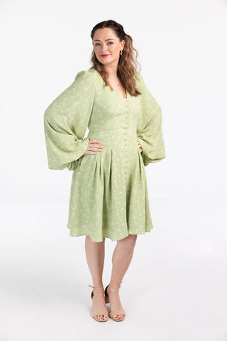 Careless Alba kjole - Grønn
