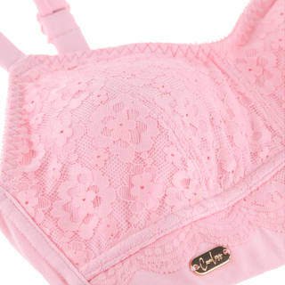 Careless Aline Flower Bra Small Cup - Tickled Pink