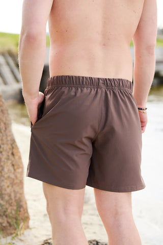 Careless Badeshorts herre David badeshorts - Brun