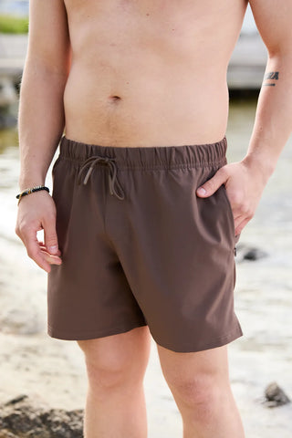 Careless Badeshorts herre David badeshorts - Brun