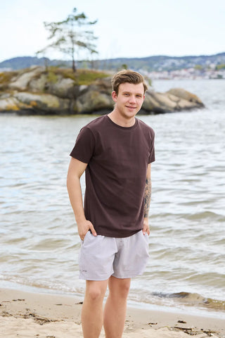 Careless Badeshorts herre David badeshorts - Krepp Brun