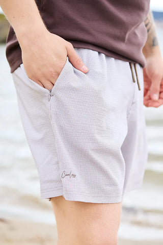 Careless Badeshorts herre David badeshorts - Krepp Brun