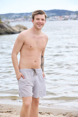 Careless Badeshorts herre David badeshorts - Krepp Brun