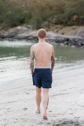 Careless Badeshorts herre David badeshorts - Mørkeblå