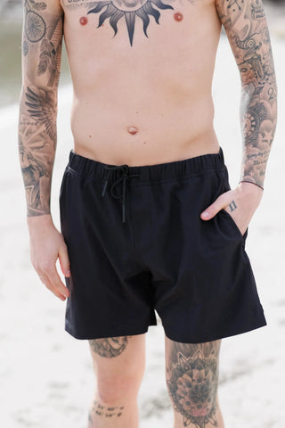 Careless Badeshorts herre David badeshorts - Svart