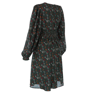 Careless Belle chiffon kjole - Mørk grønn