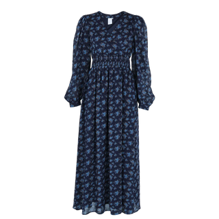 Careless Belle chiffon maxikjole - Mørk blå